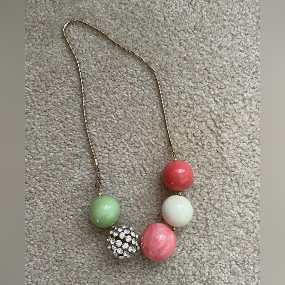 Vintage Anthropologie gum ball necklace